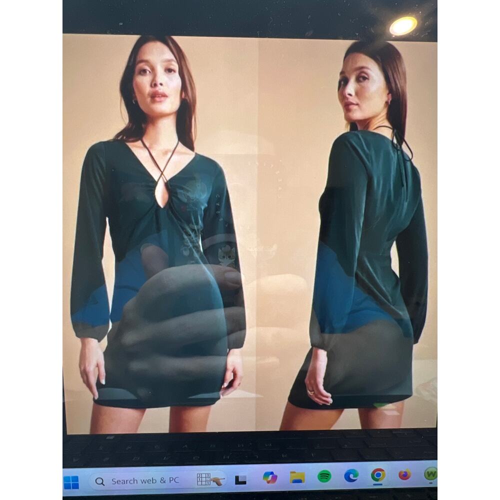 Abercrombie & Fitch Forest Green Mini Dress – Size Small Petite - Picture 8 of 8